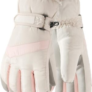 Winter Driving Ski Gloves for Men & Women, Waterproof Insulated Cold Weather Work Gloves, Touchscreen Snow Gloves for Driving, Skiing, Snowboarding, Running, Cycling, Winter Work